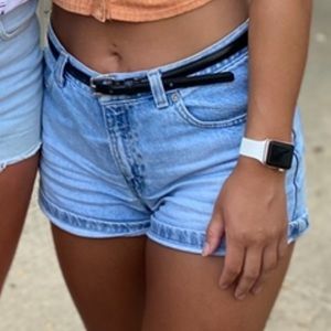 Light-wash Jean Shorts